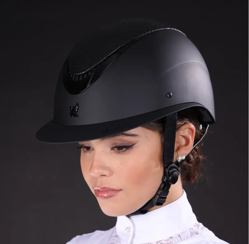 Karben Lorah Wide Peak Ellipse Riding Hat - Black-2